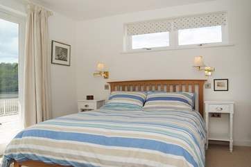 Bedroom 1 on the lower ground floor has a 5' double bed.