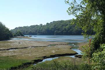 A view of the creek from the lane which leads to Devoran.
