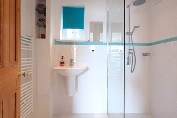 The ensuite shower room to bedroom 1 with large walk-in shower.