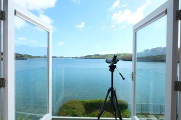 The panoramic view from the sitting-room balcony.