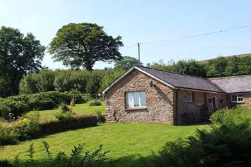Foxlair Cottage has an incredible view all the way down the valley to Withypool.