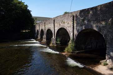 This is the bridge across the river - the picnic-area is on the other side.