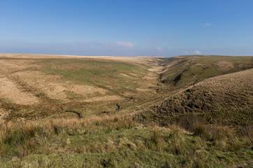 This is the scenery you will be able to expect up on the high ground of the Exmoor National Park.
