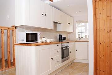 The kitchen is cleverly designed to maximise your space.