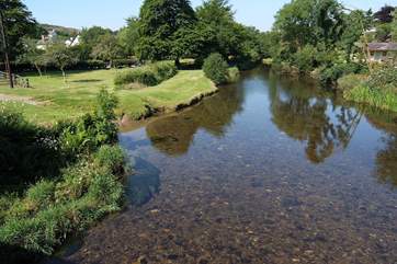 There is a lovely picnic-area by the river in Withypool.