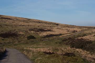 This is the wonderful private road to the farm - a mile of very well-kept track with stunning views all the way.