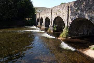 The lovely bridge over the River Barle at the heart of the village.