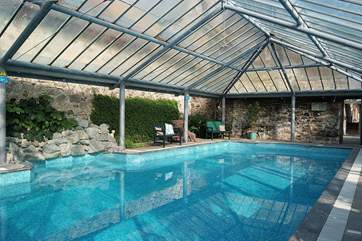 The wonderful indoor pool will give hours of pleasure.