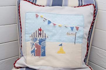 There are lots of pretty touches throughout the cottage to remind you the sea is very close by!