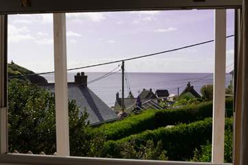 The wondeful view from the living-room where you can watch the changing colours of the sea and sky and spot the fishermen returning home.