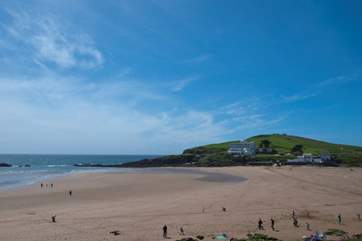 Nearby Bigbury on Sea with Burgh Island in the background.