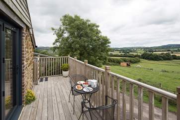 The balcony is a wonderful place to sit and take in the views.