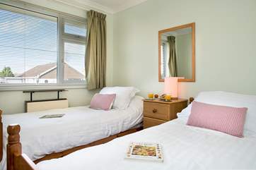 The twin bedroom
