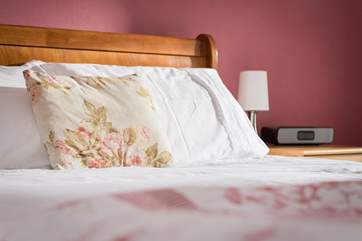 The cottage is comfortably furnished with thoughtful touches throughout.