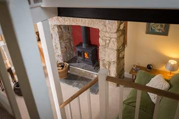 The wood-burner will keep you cosy and snug on those cold dark winter days and evenings.