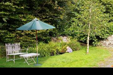 The sunny garden.