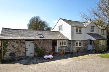 The original cobbles are still seen outside this gorgeous cottage.