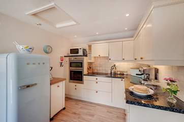 The kitchen is well-equipped.