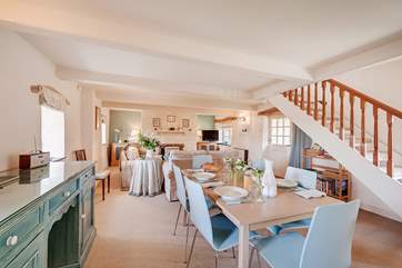 Plenty of room to enjoy a leisurely meal.