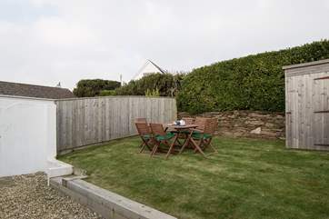 Looking back at the garden.