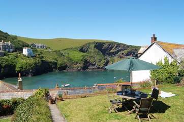 The view from the garden is gorgeous and very sunny.
