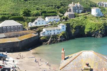 The view down from the garden! If the Fisherman's Friends are singing you will have your own private box!