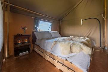 The beautiful double bedroom.