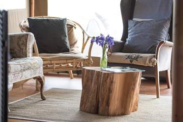 The sitting-area – a great place to relax with a book.