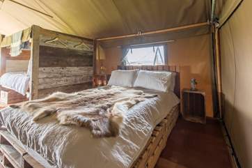 The beautiful double bedroom.