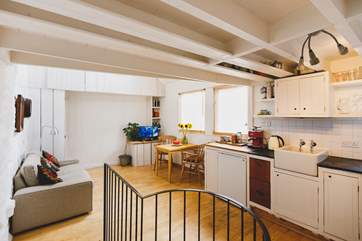 The first floor open plan living-area.