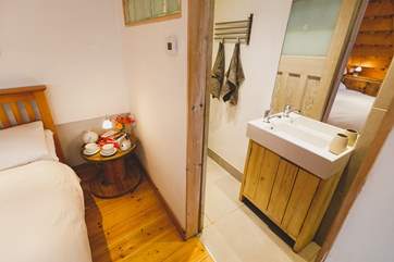 From the bedroom to the en suite wet-room.