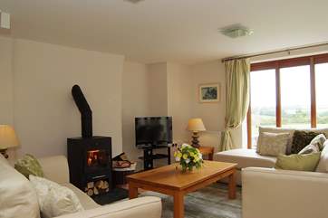 The sitting-area in the open plan living-room.
