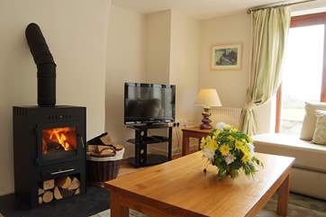 The wood-burner will keep you snug if the weather turns chilly.