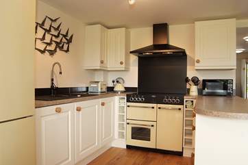 The kitchen-area has every appliance and piece of equipment you will need.