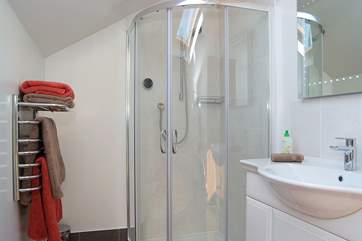 This shower-room is en suite to Bedroom 3.