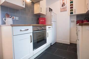 The kitchen is compact but very well-equipped.