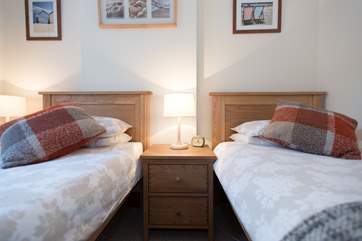 Twin beds (3') are suitable for adults as well as children.