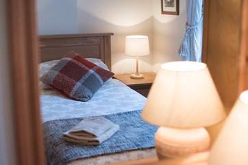 Lovely cushions and throws in the bedrooms.