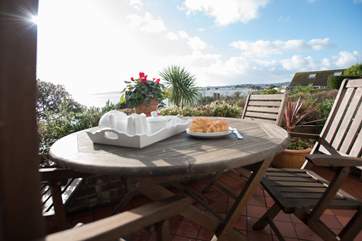 What a view to enjoy with your breakfast! (or lunch, dinner or evening drinks!).