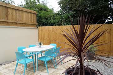 The outside dining-area.