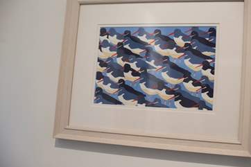 All the art and craftwork is by local Cornish artists.