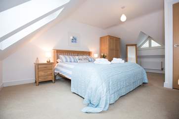 Bedroom 2 has a king-size bed.