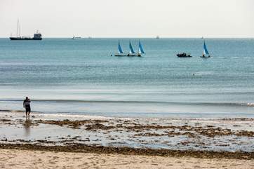 Try your hand at watersports at Swanpool Beach.