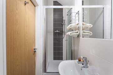 The master bedroom en-suite shower room.