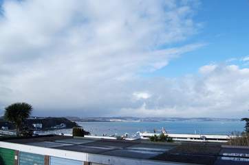 Wonderful view over Torbay from the balcony.