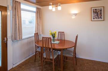 The dining-table.