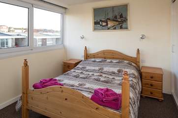 Bedroom 2 is at the front of the house and doesn't have sea views.