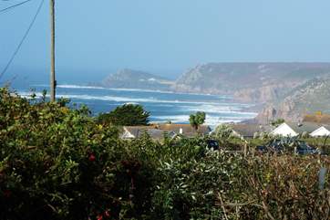 The view to Cape Cornwall in the distance.