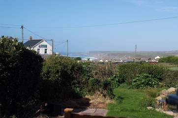 The view across the garden.