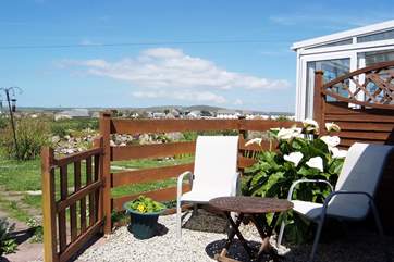 The terrace.